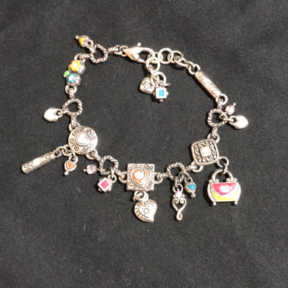 Brighton silver and enamel bracelet